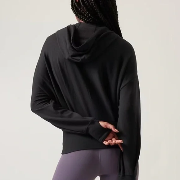 ATHLETA Plus Balance Black Zipped
Jacket Hoodie Sweatshirt - Picture 2 of 8
